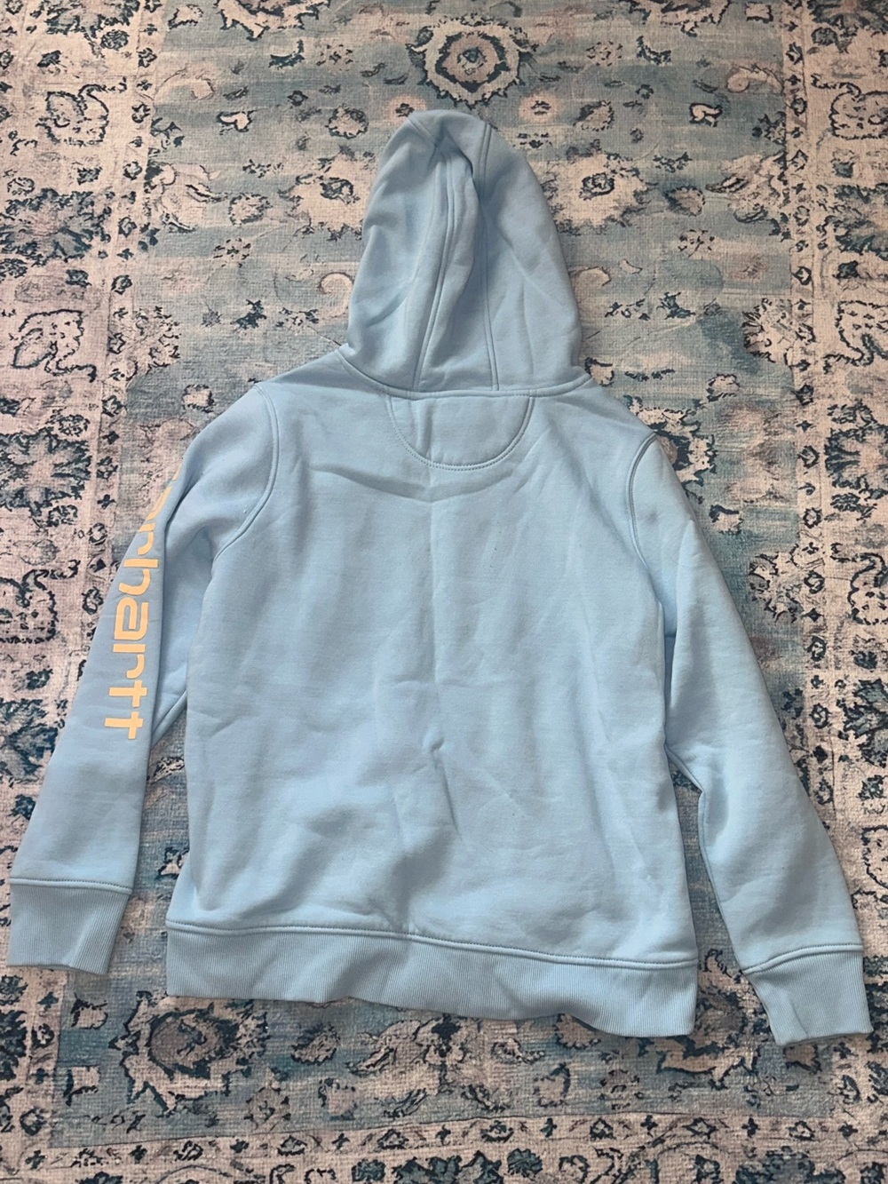 Carhartt Women’s Logo Hoodie Size XL Light Blue Sweatshirt - Picture 4 of 4